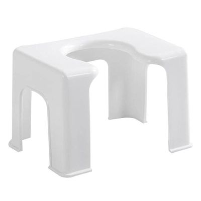 YUANstore 1pc Thicken Toilet Stool Practical Toilet Chair Bathroom Stool for Home (White)