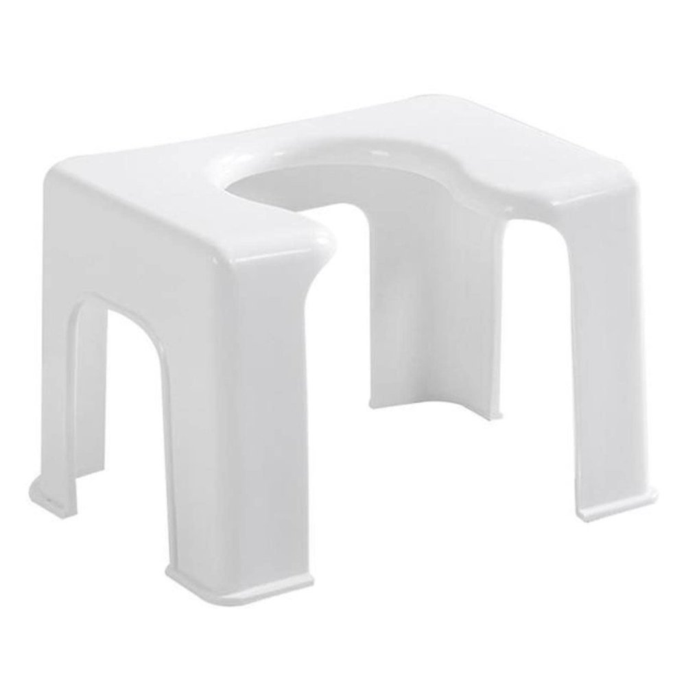 YUANstore 1pc Thicken Toilet Stool Practical Toilet Chair Bathroom Stool for Home (White)