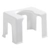 YUANstore 1pc Thicken Toilet Stool Practical Toilet Chair Bathroom Stool for Home (White) view 1