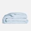 TEXAS LINEN CO. 100% Egyptian Cotton Duvet Cover King Size, 600 Thread Count 3 PC Duvet Cover, Extra Long Staple Egyptian Cotton Quilt Cover, Soft, Breathable with Hidden Zipper Closure - Light Blue view 2