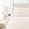 TEXAS LINEN CO. 100% Egyptian Cotton Duvet Cover King Size, 600 Thread Count 3 PC Duvet Cover, Extra Long Staple Egyptian Cotton Quilt Cover, Soft, Breathable with Hidden Zipper Closure - Ivory view 1