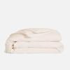 TEXAS LINEN CO. 100% Egyptian Cotton Duvet Cover King Size, 600 Thread Count 3 PC Duvet Cover, Extra Long Staple Egyptian Cotton Quilt Cover, Soft, Breathable with Hidden Zipper Closure - Ivory view 2