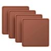 4 PCS Silicone Dehydrator mats with Edge Compatible with Cosori CP267-FD & Magic Mill, BPA-Free Silicone Tray Liners, Fruit Roll Sheet for Fruit Leather, Vegetables, Meat, Herbs and Liquid view 1