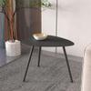 NIUYAO Coffee Table one Piece, Modern Minimalist Drop Shape with Metal Legs Side or End Table for Living Room Balcony Lounge -Small Black view 1