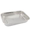 1pc Water Hole Filter 304 Tray Stainless Steel Leak Plate With Hole Mesh Strainer Colander Wash Vegetable Basin Drying Basin Lid (Size : 37.5x27.5xH7cm) view 1