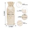 Eyouyeqi Wedding Gift Wine Bags - Pairs Well With Matron Of Honor Duties Themed Cotton Linen Wine Gift Bag With Drawstring, Bridal Shower Gifts for Sisters/Friends, Engagement Bag (1 Pack) - A14 view 2