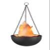 Aspen Creative 61168-02-1, Hanging Fire Flame Light Prop for Halloween, Christmas and Party Decor Black view 1
