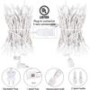 2 Pack 50 Count Christmas String Lights Clear Warm White Mini Lights Plug Powered Waterproof for Indoor and Outdoor Use, 10 Feet for Christmas Tree Party, Wedding Holiday Patio Xmas Decorations view 3
