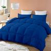 Royal Blue 5pc All Season Down Alternative Box Stitched Full (90'' x 90'') Comforter Box Stitched Full Duvet Insert view 1