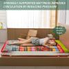 MAXYOYO Twin Size Futon Floor Mattress Shikibuton Sleeping Mats for Adults, Floor Futon with High-Density Foam, Portable Mattress for Living Room, Guest Room, Bohemian C view 4