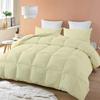 Ivory 5pc All Season Down Alternative Box Stitched Twin-XL (68'' x 90'') Comforter Box Stitched Twin XL Duvet Insert view 1