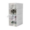 20/24 Pack Shoe Box Clear Plastic Shoe Storage Boxes Stackable Shoe Storage Containers Holder, Front Opening Sneaker Storage Space Saving Shoe Organizer Box for Entryway Closet Under Bed (24pcs) view 2