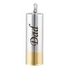 SHEIL Stainless Steel Bullet Shell Memorial Urn Jewelry to Hold Cremated Ashes - Carved Deer/Dad Keepsake Necklace for Men,1 view 1