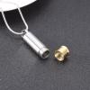 SHEIL Stainless Steel Bullet Shell Memorial Urn Jewelry to Hold Cremated Ashes - Carved Deer/Dad Keepsake Necklace for Men,1 view 2