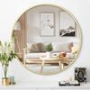 1st owned Round Wall Mirror Gold 20 Inch -Circular Metal Framed Wall Mounted Mirror, Hanging Round Modern Decorative for Entryway Bathroom, Living Room, Bedroom view 1