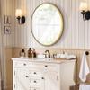 1st owned Round Wall Mirror Gold 20 Inch -Circular Metal Framed Wall Mounted Mirror, Hanging Round Modern Decorative for Entryway Bathroom, Living Room, Bedroom view 4