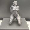 Brass Tied Geisha Nude Women Statue, Copper Iron Chain Collar Hemp Rope Figure Binding Temptation Sexy Plump Woman Naked Female Sculpture Car Home Bedroom Bar Decor view 3