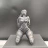 Brass Tied Geisha Nude Women Statue, Copper Iron Chain Collar Hemp Rope Figure Binding Temptation Sexy Plump Woman Naked Female Sculpture Car Home Bedroom Bar Decor view 4