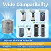 2 Pack HP102 Replacement Filter Compatible with Shark HP102, HP152, HP153, HP102PET, HC452, HP132, HC450, HC451, HC455 Air Puri-fier, Part #HE1FKPET, HE1FKBAS view 4