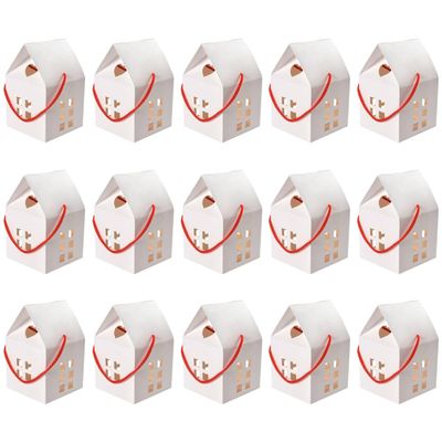 15pcs Box Portable Box Delicate Small Packaging Supplies Party Treat Containers Tree Hanging Ornament Present Wrapping Case Birthday Treat Case Take a Bath Sweets Paper