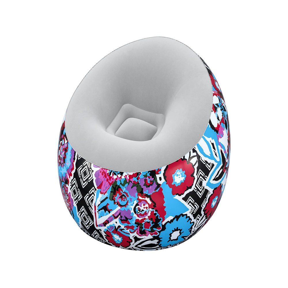 44" x 44" x 26"/1.12m x 1.12m x 66cm Inflate-A-Chair Floral Air Chair