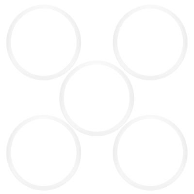 5pcs Pressure Cooker Replacement Gasket Sealing Ring Clear Universal Stainless Steel Pressure Cooker Gaskets O Ring Power Cooker Plus Parts (22cm diameter), 5pcs Pressure Cooker Replacement Gaske