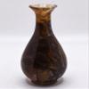 4.3" 390g Dark Orange Golden Fluorite Vase Polished Natural Banded Collectible Gemstone Crystal Mineral Wedding Vase Bottle UV Reactive Specimen - China view 4