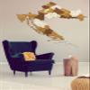 2D Wooden Map of Croatia - Multilayered, Multicolour Stained Wood, Engraved Names - Wall Decoration for your office, living room, hallway (90x88 cm (35.4 x 34.6 inch)) view 1