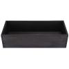Bathroom Decor Box Wood Toilet Paper Holder Topper Tray Hand Made Bathroom Paper Storage Holder for Storage(Black) view 1