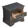 Passion Furniture Lorana 2-Drawer Metalic Black Nightstand PF-G6502-N view 1