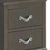 Passion Furniture Lorana 2-Drawer Metalic Black Nightstand PF-G6502-N view 4