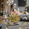 Happyfiller 2500 Pcs 7mm Light Gold Acrylic Diamonds Gems Table Scatters for Wedding Centerpieces,Party Confetti,Vase Filler Floral Arrangement view 2
