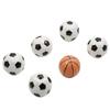 Wannianmu 4Pack Basketball Shape Drawer Knobs, Decorative Basketball Cabinet Knobs Door Handles Ceramic Knobs, with Mounting Screws view 2