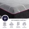 Bridgevine Home Renew 4-Layer Memory Foam Mattress, 11 Inches, Mattress-in-a-Box, Queen Size, Charcoal Knit Cover view 3