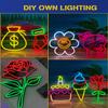 DUOFU365 RED Neon LED Strip Light, DC 12V 600 SMD2835 LED Neon Rope Lights,Upgraded 16.4ft/5m Led Light Strips Flexible Waterproof for Indoor/Outdoors Home Decoration/DIY(No Power Adapter) view 4