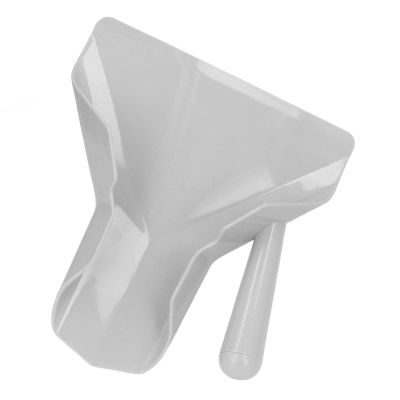 French Fry Bagger Scoop, Food Grade PC French Fries Shovel, Non Slip Right Handle French Fries Scoop, Snacks Packaging Tool