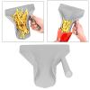 French Fry Bagger Scoop, Food Grade PC French Fries Shovel, Non Slip Right Handle French Fries Scoop, Snacks Packaging Tool view 3