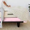 Kings Loft StretchWrap Box Spring Cover - 100% Egyptian Cotton, 1000 Thread Count, Wrap Around 4 Sides Bed Skirt for Hotel & Home, Fits Box Springs up to 10 Inch - Full, Light Pink view 3