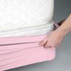 Kings Loft StretchWrap Box Spring Cover - 100% Egyptian Cotton, 1000 Thread Count, Wrap Around 4 Sides Bed Skirt for Hotel & Home, Fits Box Springs up to 10 Inch - Full, Light Pink view 4