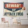 Home Decor for Man Cave Beware of Attack Frog Tapestry Wall Tapestry College Wall Tapestry College ( Size : 100X150CM ) view 1