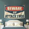 Home Decor for Man Cave Beware of Attack Frog Tapestry Wall Tapestry College Wall Tapestry College ( Size : 100X150CM ) view 3