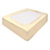 Kings Loft StretchWrap Box Spring Cover - 100% Egyptian Cotton, 1000 Thread Count, Wrap Around 4 Sides Bed Skirt for Hotel & Home, Fits Box Springs up to 12 Inch - Twin, Ivory view 1