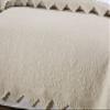 Brandream 6PC Quilt Bedding Set Scalloped White Quilts Set Farmhouse Queen Size Bedspreads Bedding Cotton view 4