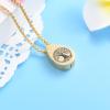 SHEIL 316L Stainless Steel Tree of Life&Teardrop Memorial Urn Jewelry Hold Ashes Keepsake Cremation Pendant Necklace for Pet,1 view 1
