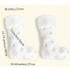 DegGod 6 Pack Custom Christmas Stockings with Names, 22 inches Personalized Embroidery Faux Fur White Xmas Stockings with Gold or Silver Snowflakes Hanging Ornaments for Xmas Tree Party Decoration view 4
