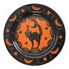 Bethany Lowe Johanna Parker Halloween Scaredy Cat Plates, Set of 4, Black, (JP1039) view 2