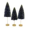 Bethany Lowe Sapphire Gold Glow Bottle Brush Trees, Set of 3 view 3