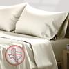 TEXAS LINEN CO. 100% Egyptian Cotton Sheets - 600 Thread Count 4 PC King Size Sheet Set, Soft, Cooling, High Thread Count Sateen Weave, Extra Long Staple Luxury Bedding, 16" Deep Pocket - Ivory view 1