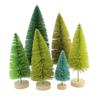 Bethany Lowe Hues of Green Bottle Brush Trees, Set of 6 view 1