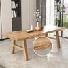 CraftThink Dining Table, Modern Rectangle Dining Table Solid Wood Dining Table Family Furniture for Living Dining Room - 1 Table 63" L x 27.5" W x 29.5" H view 4